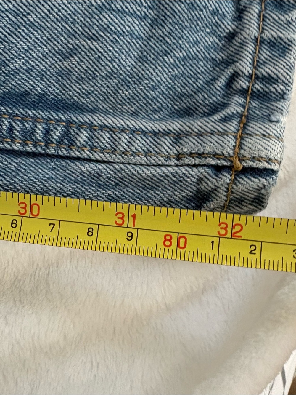 Zara Light Blue Wide-Leg high rise Jeans inseam 32 size 6 - Picture 6 of 7